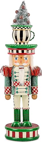 Miniatura 31 de MACKENZIE-CHILDS Figura decorativa de cascanueces, cascanueces de madera decoración del hogar de Navidad, Highland