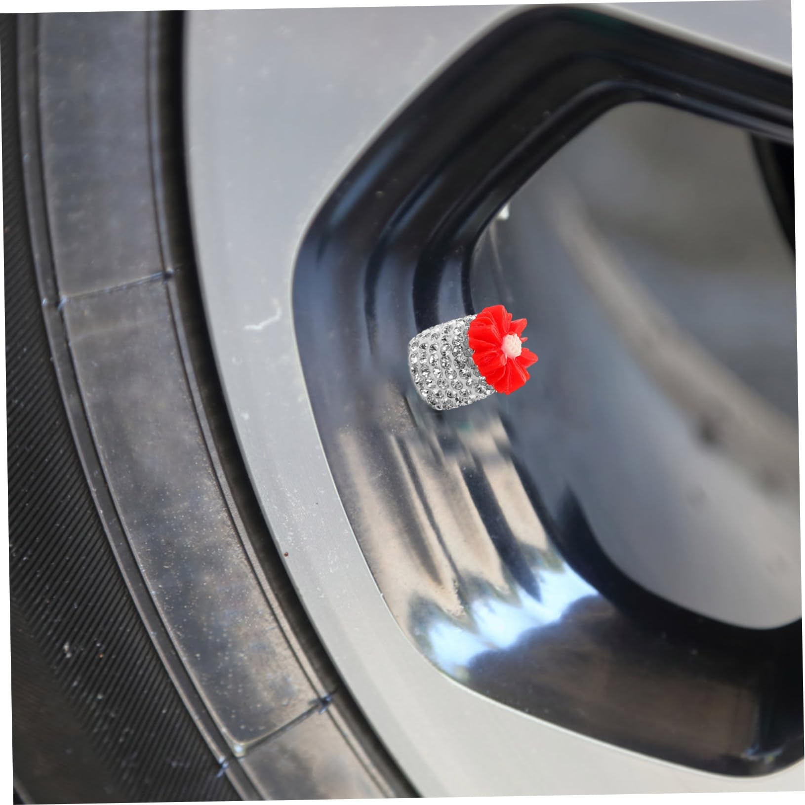SOLUSTRE 20piezas Tapones De Válvula Brillantes para Neumáticos De Cubiertas De Válvula para Coches Diseño Cristales Protección para Autos y Suvs