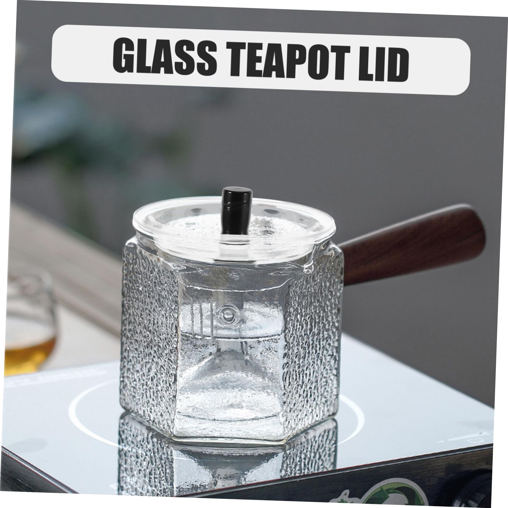 Alipis Tapa de Repuesto Transparente para Tetera de Vidrio, Accesorio Versátil y Fácil de Limpiar para Ceremonia de Té Chino y Uso en Casa