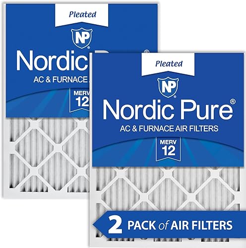 Nordic Pure MERV 10 - 16x20x1 Horno de aire acondicionado plisado, 16x20x1