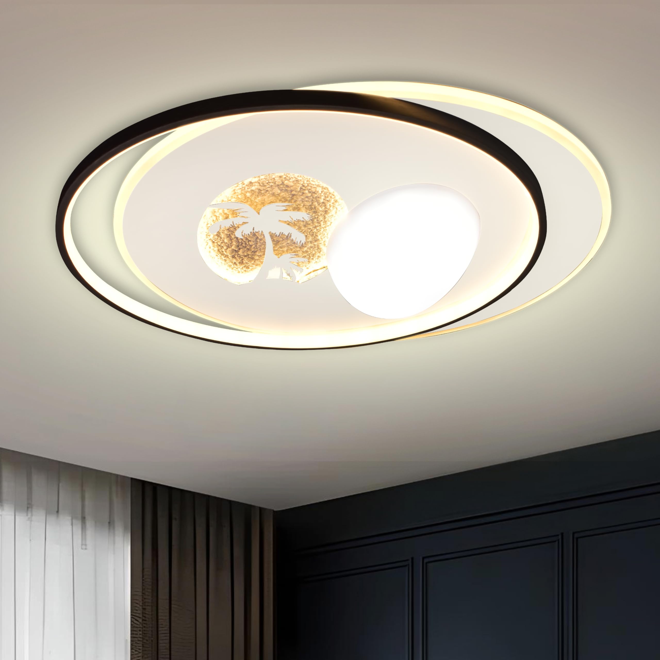 Smartway® 105 Watt Luvia Modern LED Smart Ceiling Chandelier for Hall, Living Room, Bedroom 3 Color Mode (Warm, Cold & Natural White)-image-40