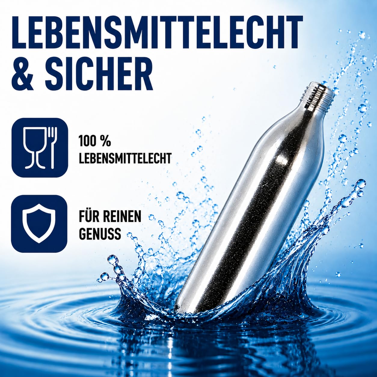 NEMT 50 Stück CO2 Kapseln mit Gewinde 16g CO2 für Luftpumpen Minipumpen