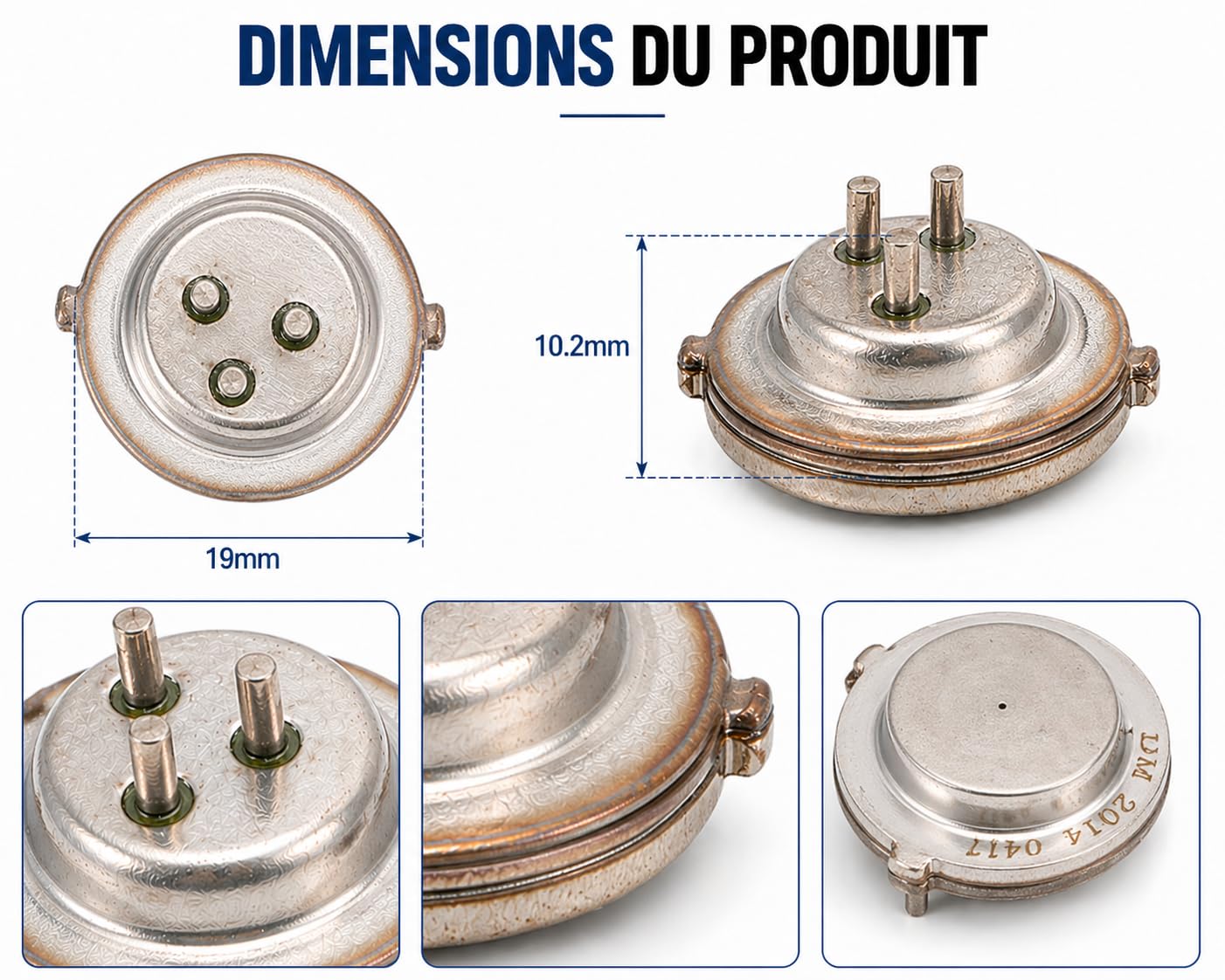 Capteur de Pression d'Embrayage SMP132-375 2 Pièces Compatible avec Audi A3 Q3 TT R8 et Transporter DQ380 DQ381 DQ500 Transmission Boîte de Vitesses Haute Précision