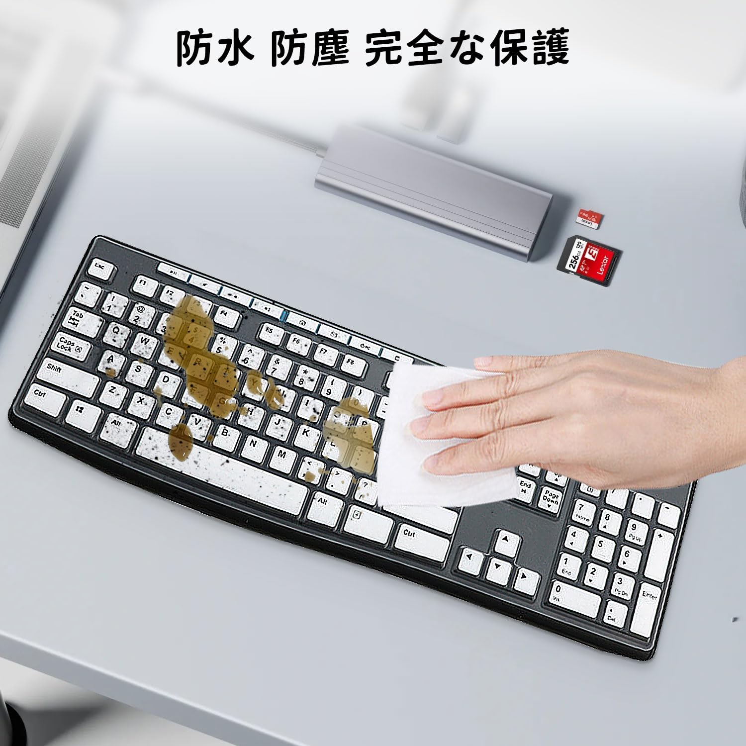 Amazon.co.jp: HUKWIMO Logitech K295GP 用 キーボード 超薄型 高い