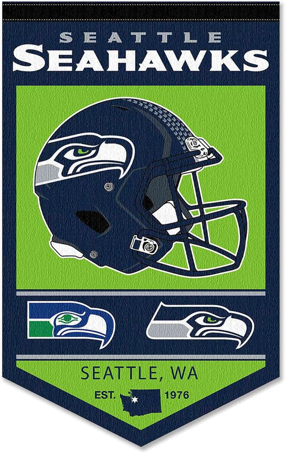 Seattle Seahawks Heritage History Banner Pennant Sports