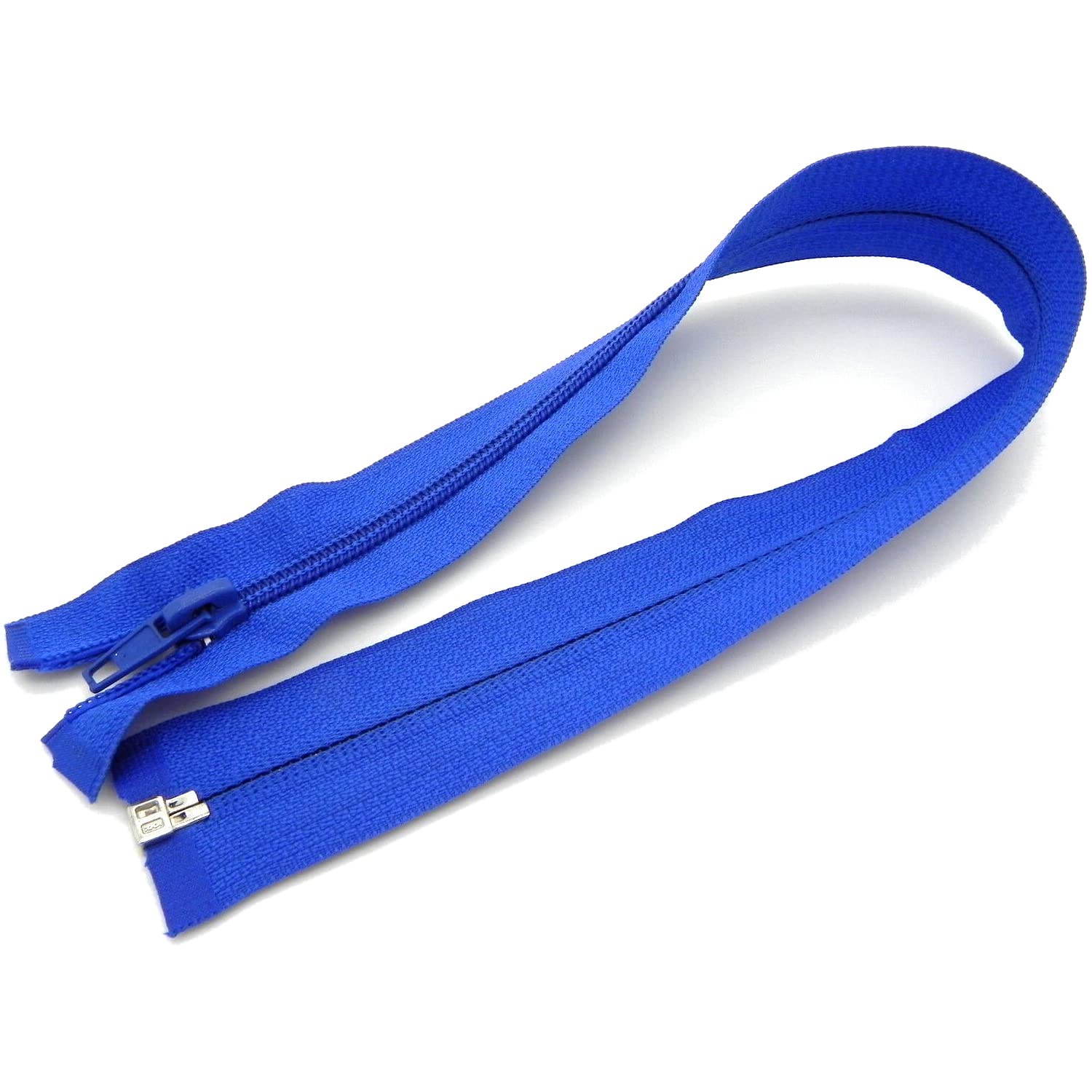 45 cm Zipper, Open Ended Separating Nylon Spiral Coil Zip, Size No #5 (Blue, Royal)