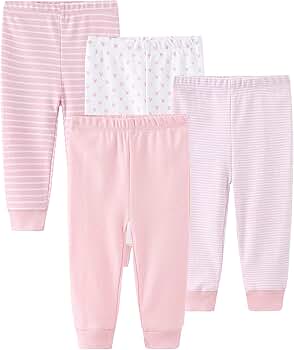 Amazon.com: MAMIMAKA Newborn Baby Girl Pants Cotton Toddler