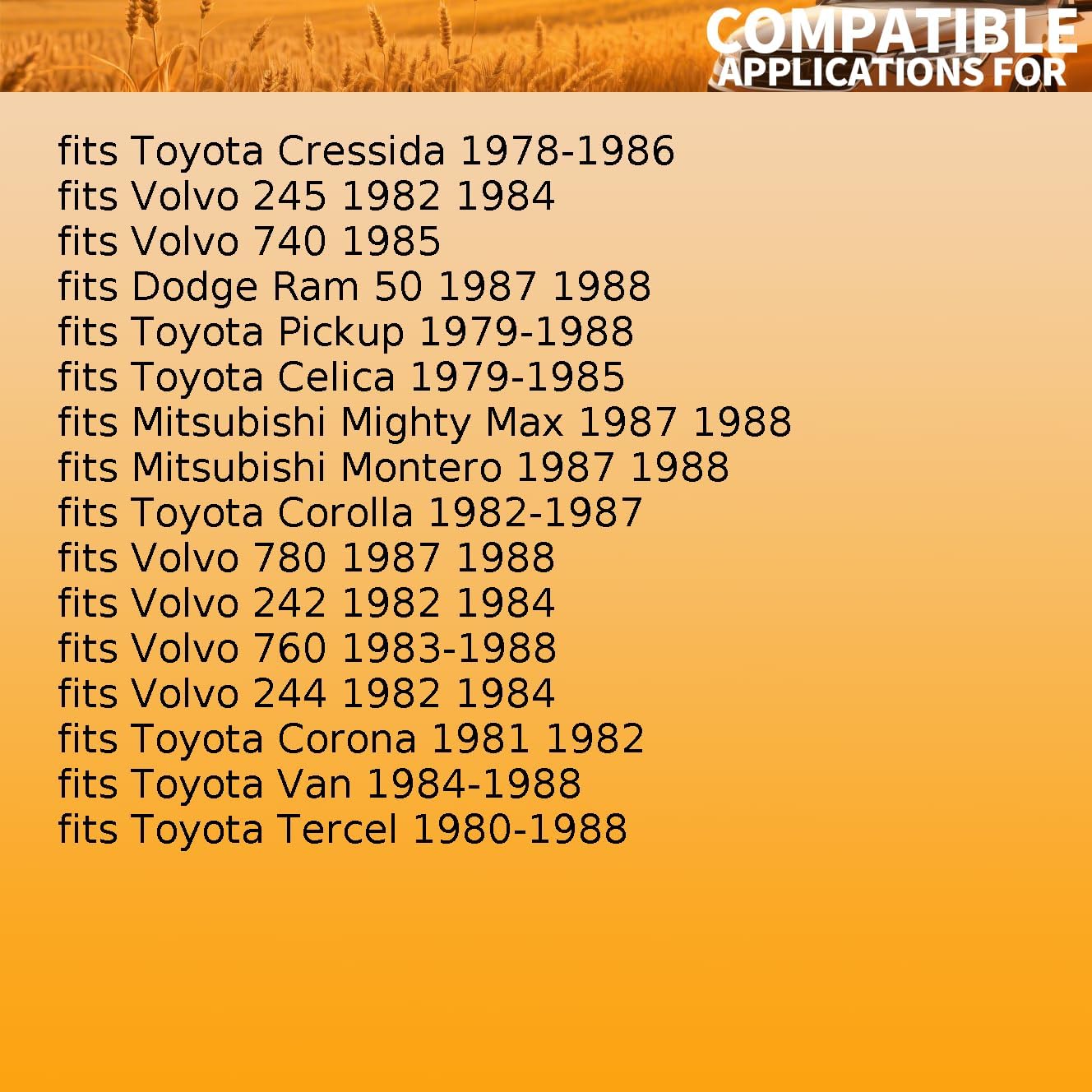 1 X Automatic Transmission Bushing fits Toyota Corolla,Pickup,Celica 1979 1980 1981 1982 1983-1988 fits Dodge Ram 50 1987-1988 fits Mitsubishi Mighty Max,Montero 1987-1988
