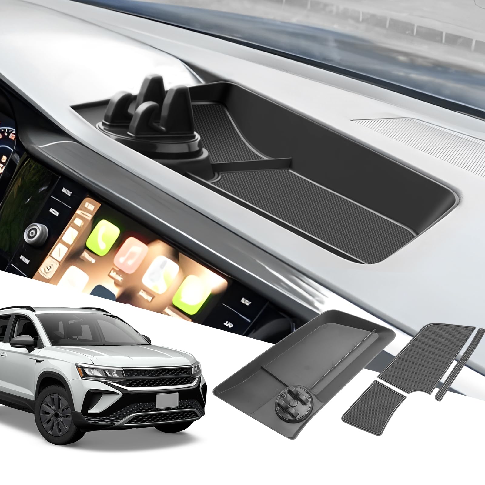 コレクション Volkswagen Telephone Cover TOSHO ANSONY SXCY Center Console Organizer for 2022-2024 Volkswagen Taos