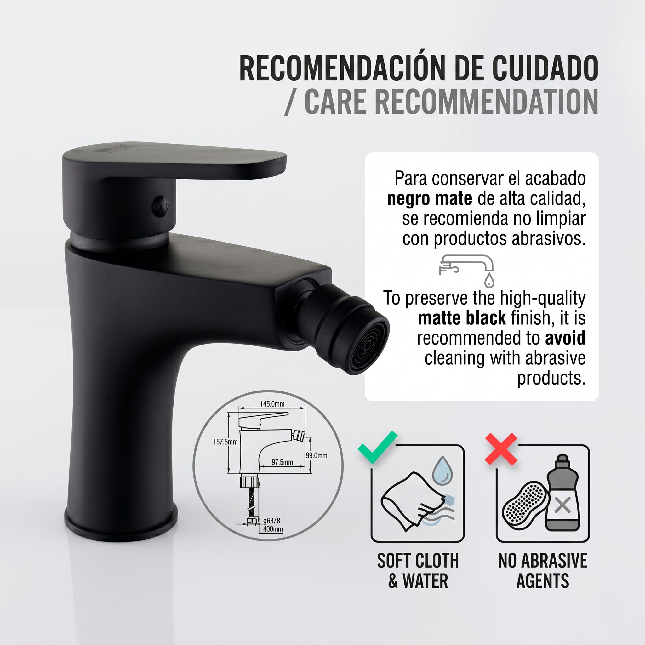 DP Grifería Álamo - Grifo monomando de bidet