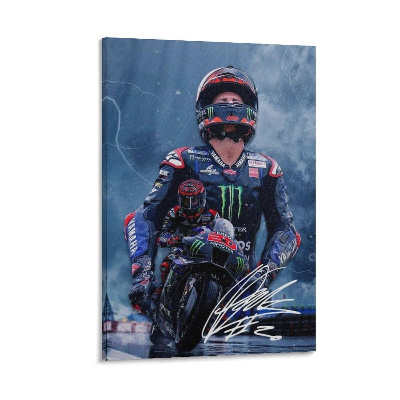 FCOIN Fabio Quartararo Canvas Poster Canvas Wall Art Poster Decorative Modern Home Print Picture Artworks Posters 16x24inch(40x60cm)