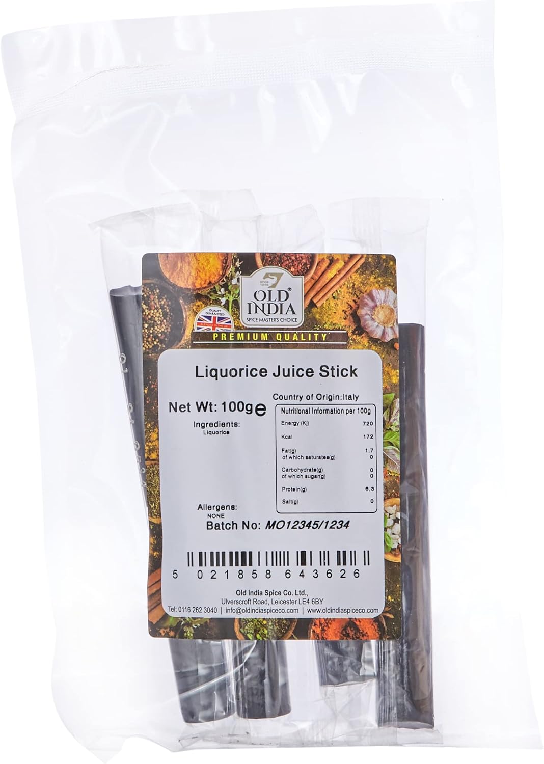 Old India Liquorice Juice Stick 100g Amazon.co.uk Grocery