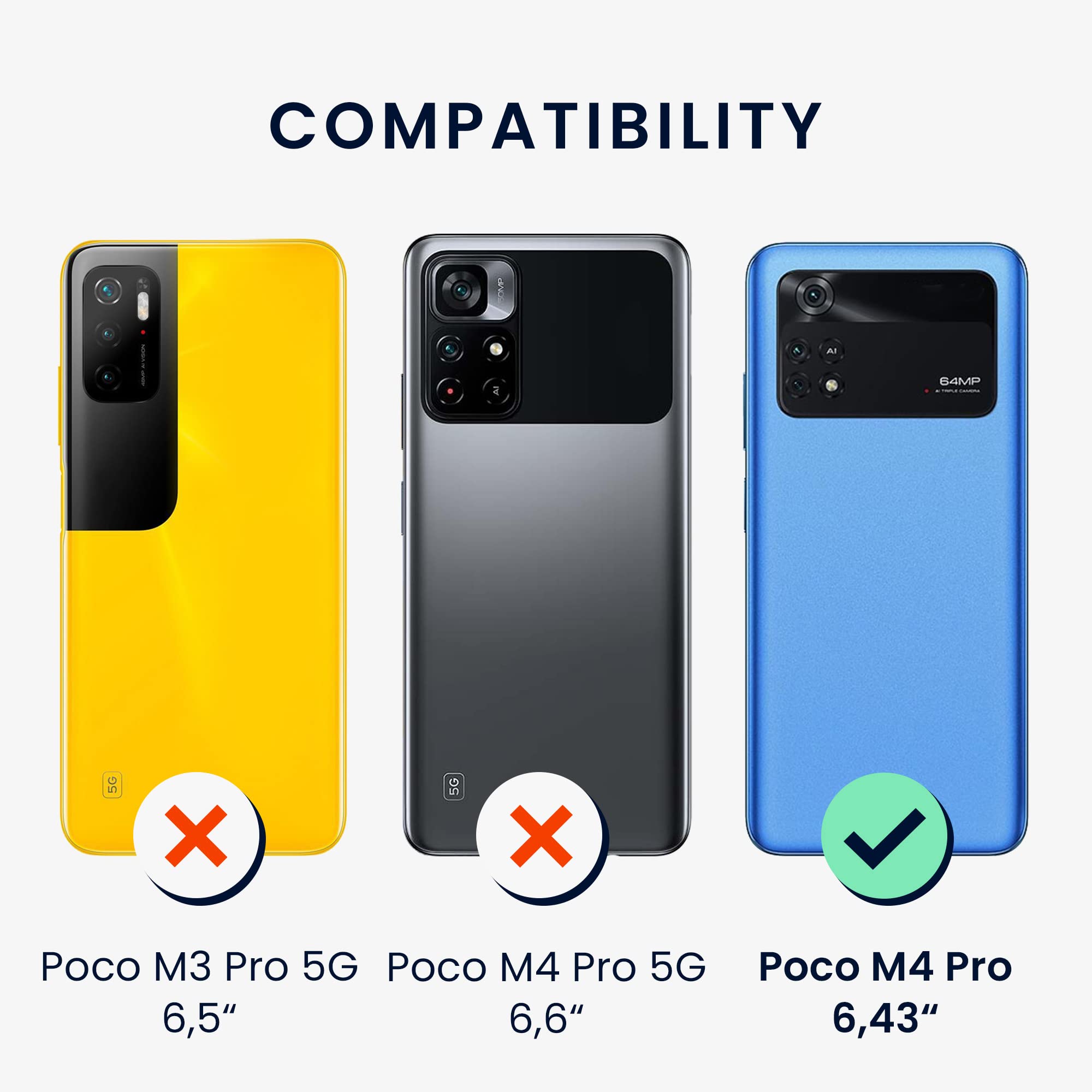 kwmobile Custodia Compatibile con Xiaomi Poco M4 Pro Cover - Back Case per Smartphone in Silicone TPU - Protezione Gommata - nero matt