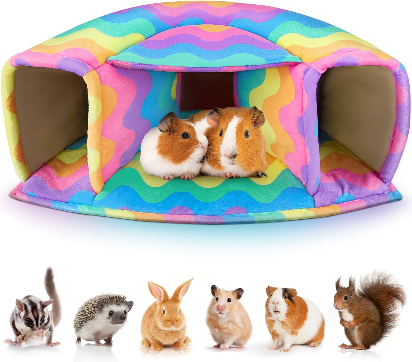 YUEPET 3 Pack Guinea Pig Bed Guinea Pig Hideout Small