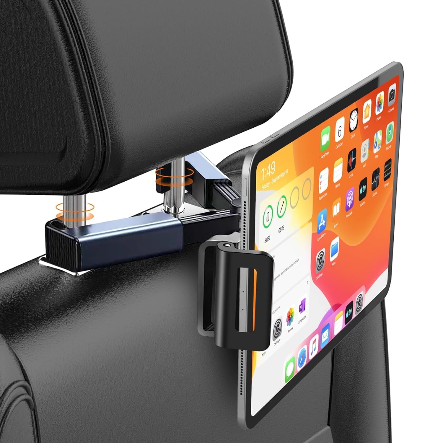 HOLD UP Tablet Holder for Car,ipad Car Holder Back Seat Fits for 5.5-11 Inch Screen Phone/Tablet/ipad Headrest Tablet Holder with 360°Rotating Adjustable Road Trip Essentials for Kid (B0CW245673) Amazon Price History, Amazon Price Tracker