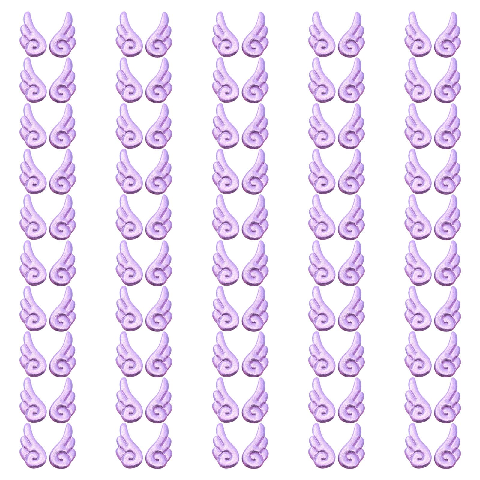 Tsophreniq 100Pcs Multicolored Fabric Wing Appliques Sewing Embellishments for Costume Sewing and Clothing Decoration Costuming Wing Decorations