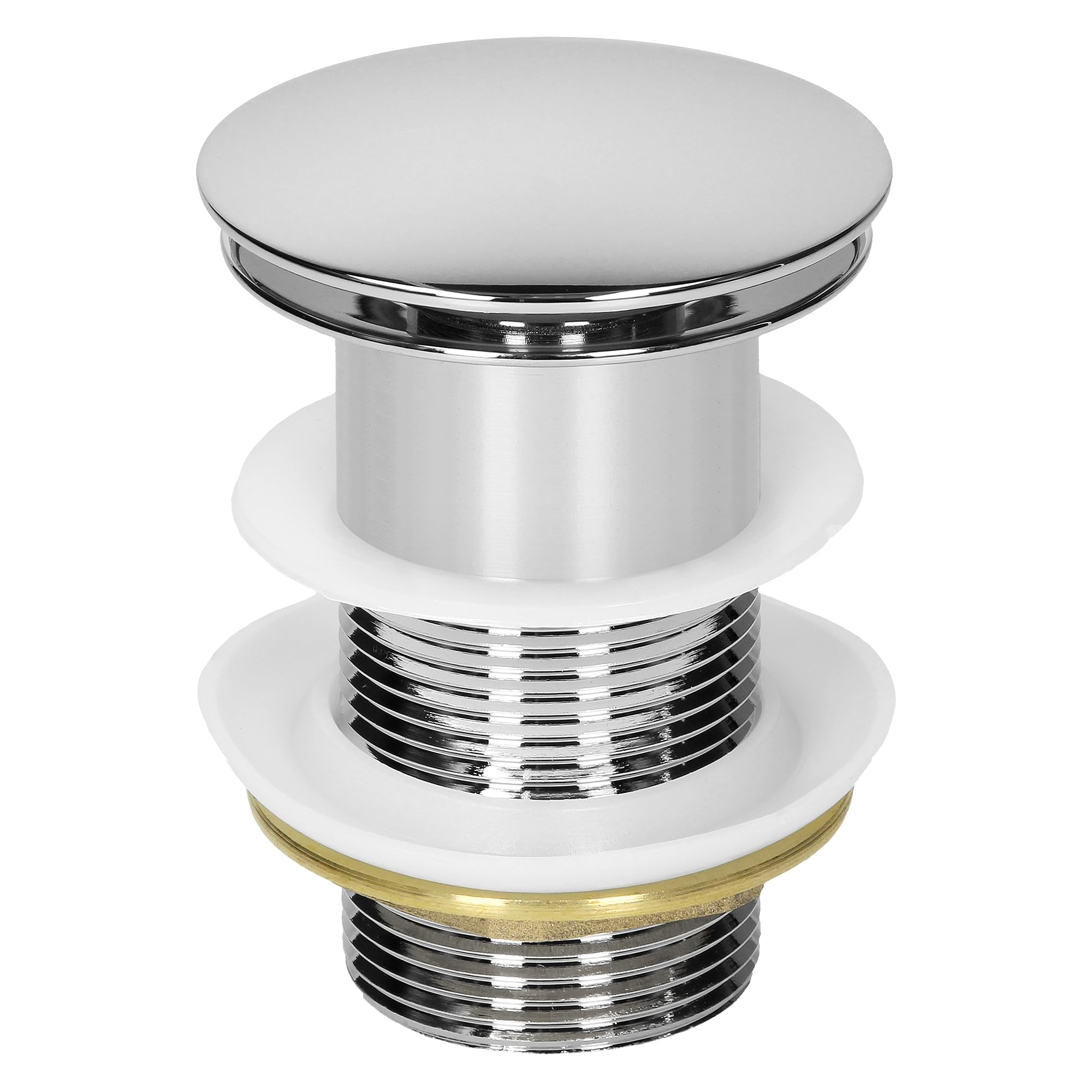 ECD Germany Lavabo da Appoggio in Ceramica Bianco Rettangolare 505x395x135 mm Design Moderno Lavabo Moderno da Appoggio Ceramica Lavandino Lavamano con Set di Scarico Lavabile 1 1/4" in Ottone Cromato
