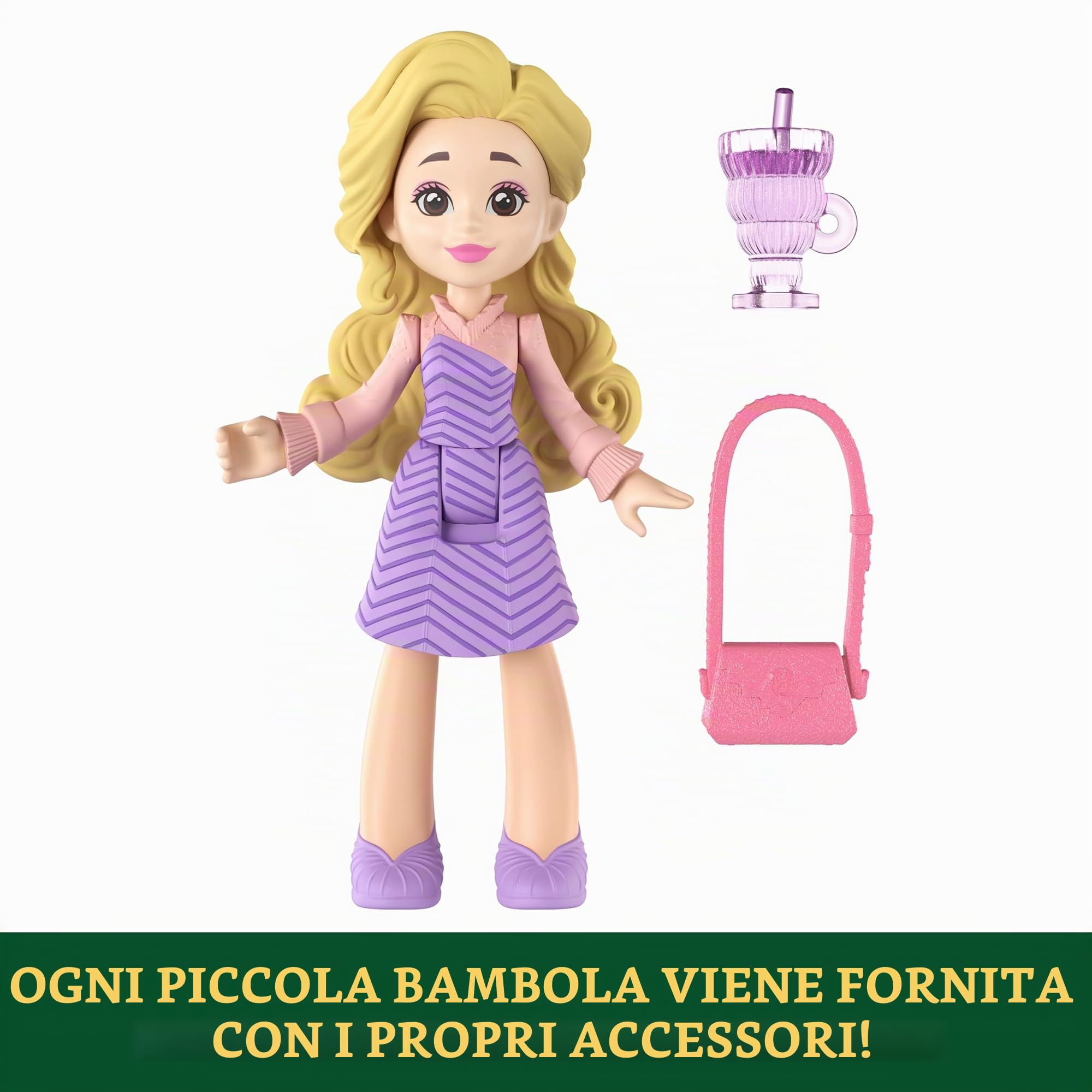 Mattel Universal Pictures - Confezione multipla di 5 bambole "Wicked Students of Shiz" con aspetto caratteristico e 9 accessori per narrazione, ispirate al film