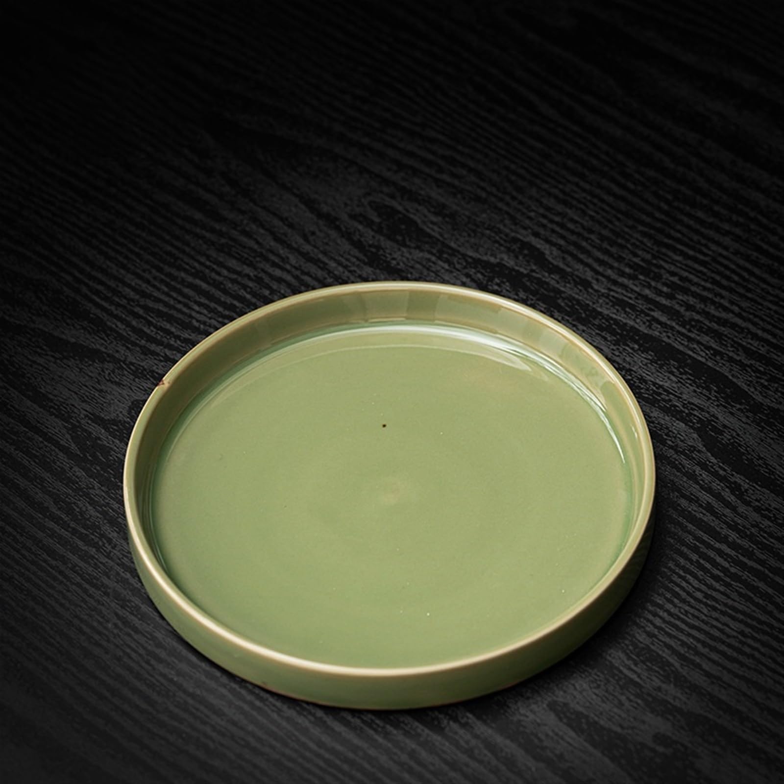 Kung Fu Taca na herbatę Retro Okrągły Taca na herbatę Ceramiczna Sucha Bańka Taca Kung Fu Zestaw do parzenia herbaty Mały stolik do herbaty Domowy kubek do herbaty Szuflada Home Herbata Stół Taca na