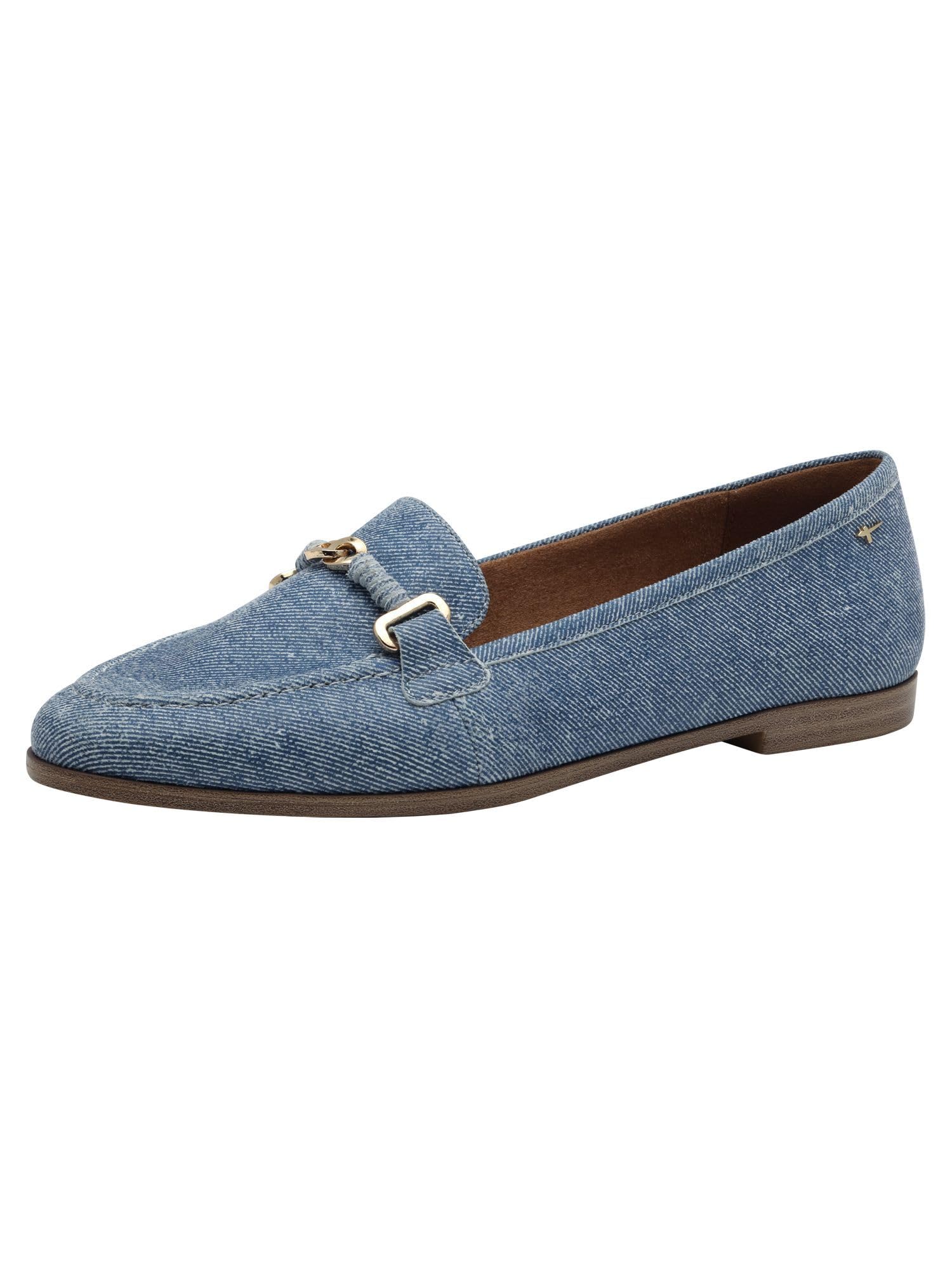 Tamaris Slipper Beige, Denim, 7.5 UK