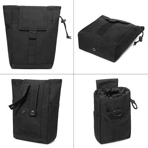 Vista 13 de TRIWONDER Bolsa de cigarrillos táctica Molle Pequeña Bolsa Militar Batería Cigarrillo Estuche EDC Utilidad Tarjetero Ranura Encendedor Mini Cigarro