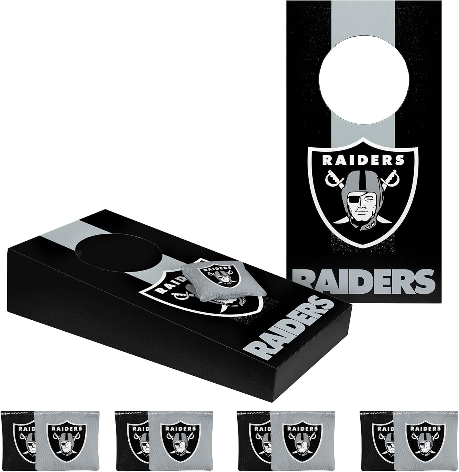 FOCO NFL Unisex-Adult NFL Team Logo Tabletop Cornhole Game