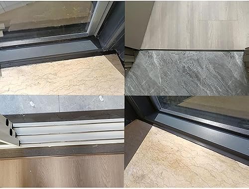 Miniatura 6 de Moldura de aluminio en T y tiras de transición de piso de metal, tira divisora plana para umbral de puerta y unión, huecos de suelo de tablones