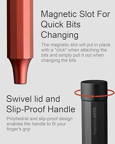 Miniatura 6 de HOTO Destornillador de 3.6 V + destornillador de precisión 24 en 1