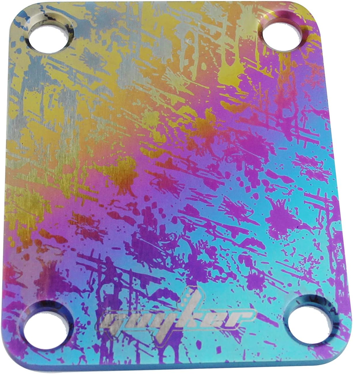 Guyker 1 PCS Titanium Alloy Street Style Electric Guitar Electric Bass Neck Plate/Neck Joint Plate