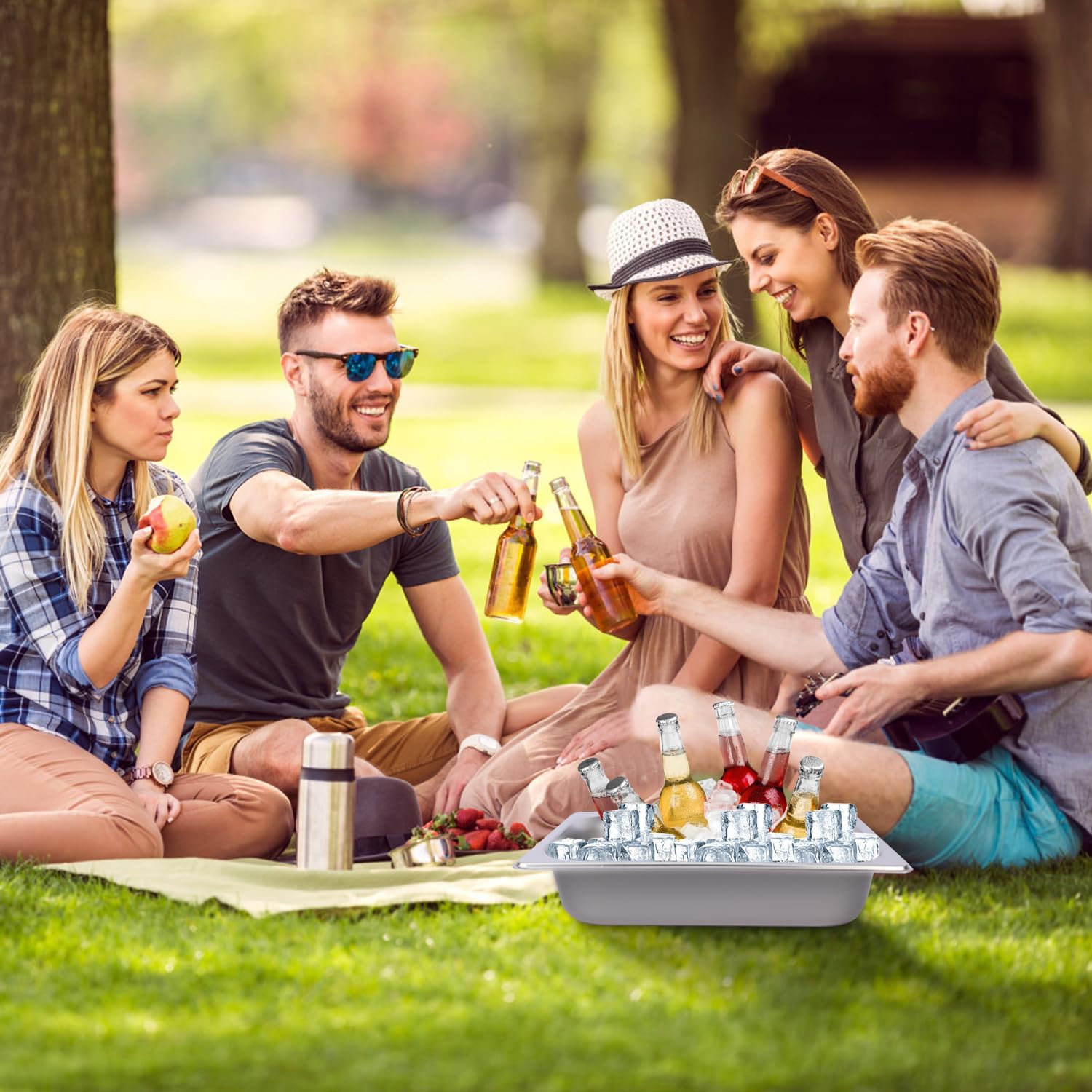 5 Pack 1/2 Size, 2.6 Inch Deep Steam Table Pan, Silver 201 Stainless Steel Chafing Pan, Half Size Hotel Steam Pans for Weddings, Parties, Restaurants, Cafeterias and Hotels - Image 7