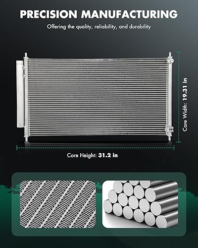 Vista 20 de SCITOO Condensador de A/C de CA compatible con Honda Odyssey AC3246 2006-2010