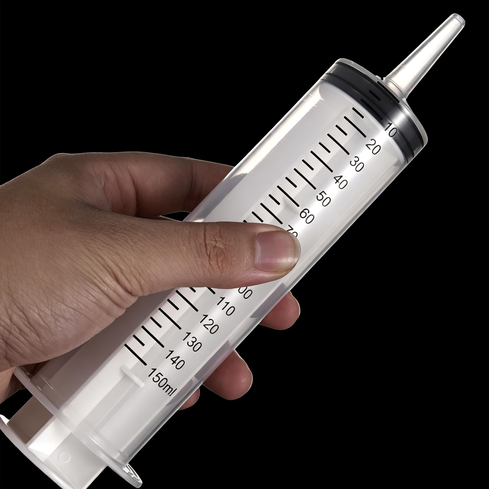2 Pack 150ml Large Syringes Big Syringes, Large Garden Syringe for Scientific Labs, Measuring, Watering, Refilling (150 ML) (150 ML（3 PCS）) — Amazon image 4