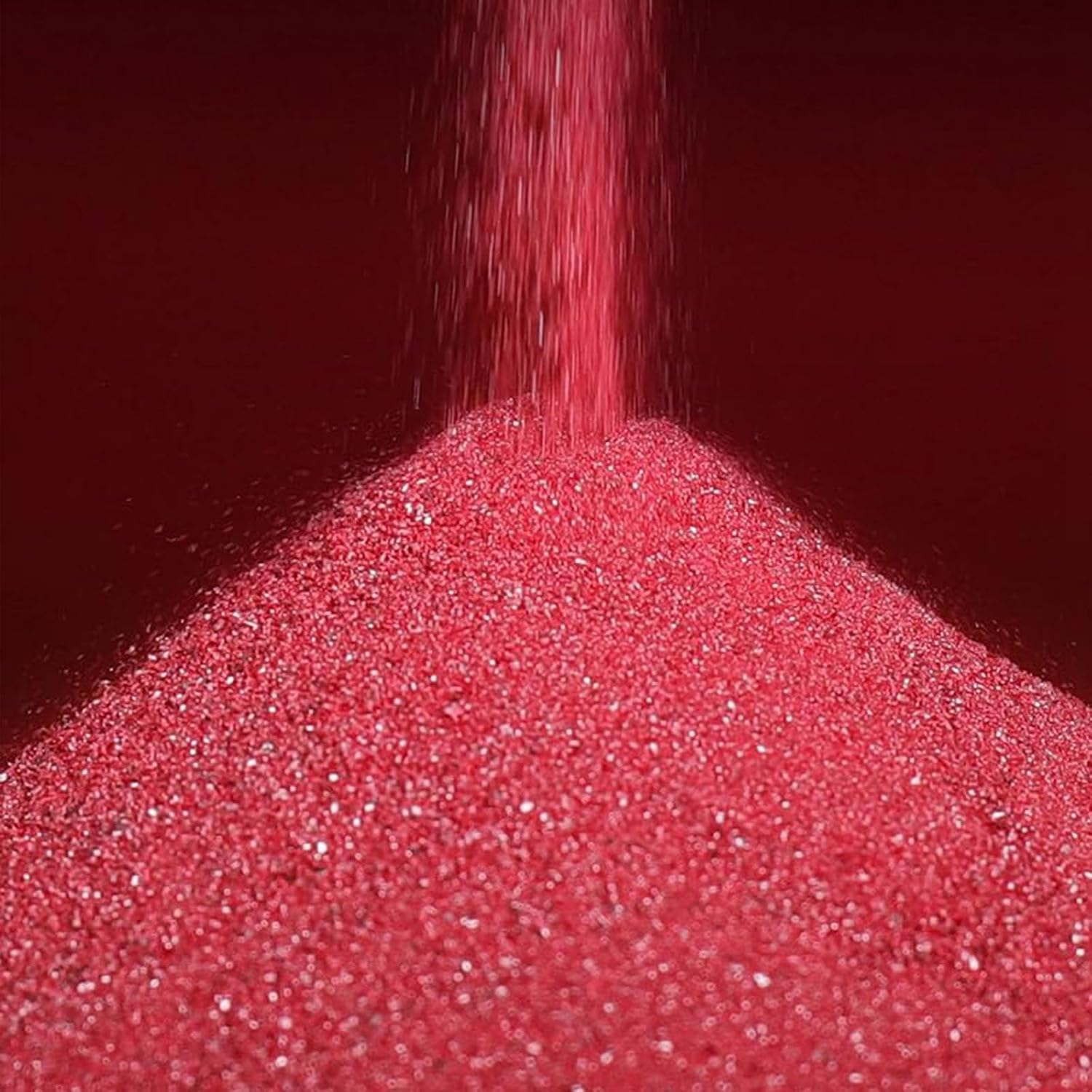 Natural Cinnabar Powder, Red Mineral Crystal Pigment, Fine Granules for Seal Paste, Calligraphy Ink, Jewelry Making & Art Craft Use (200g/7.06oz)