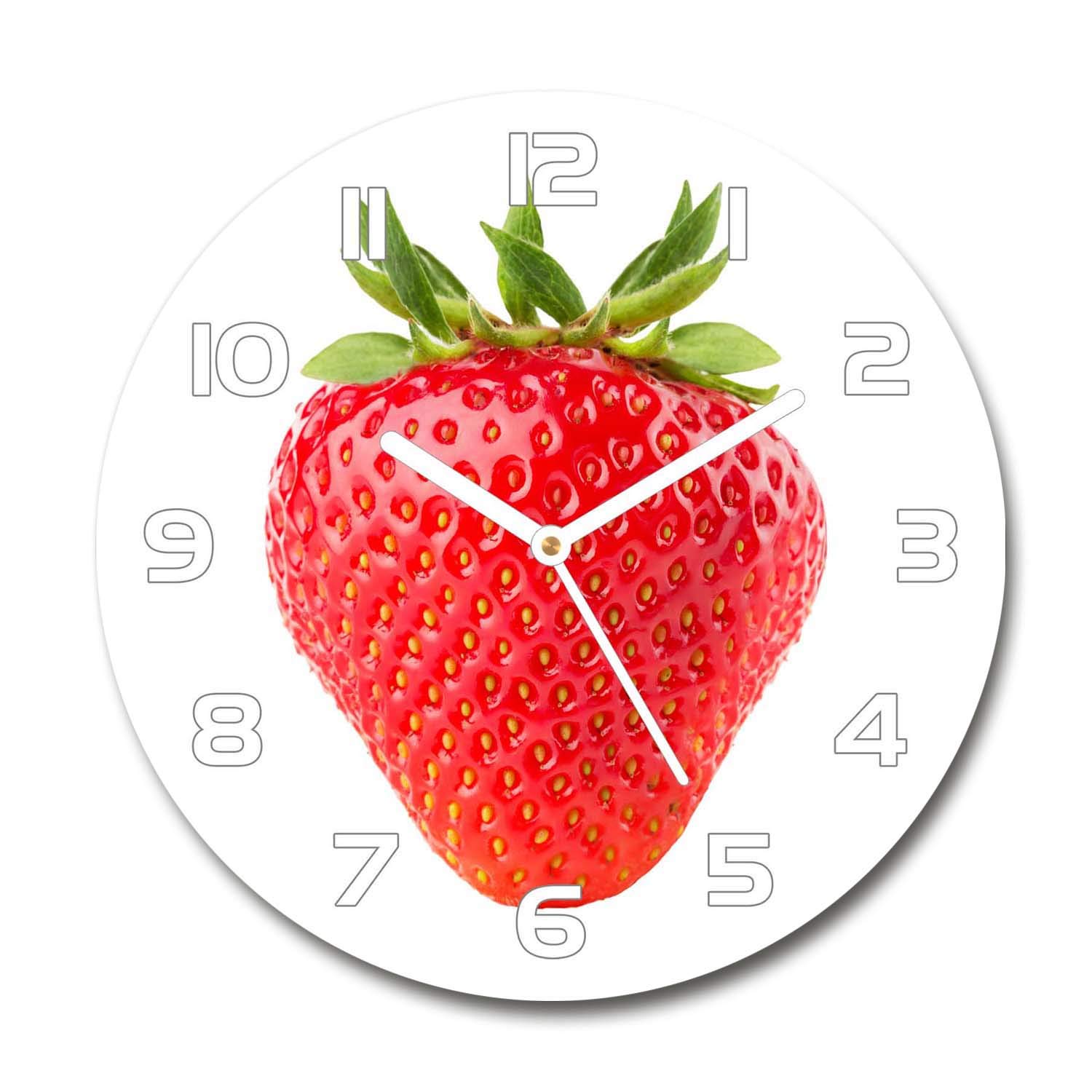 Horloge en Verre Rond Tulup Silencieuse Finis les Bruits de Tic-Tac Agaçants