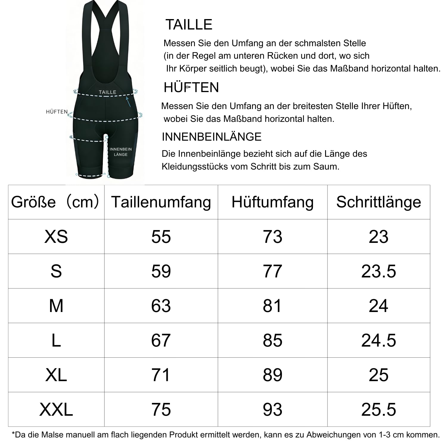 Wulibike Pantalones de ciclismo para mujer acolchados con tirantes elásticos para mujer, pantalones de ciclismo transpirables, 3 estacas, adecuado para bicicleta de carretera y bicicleta MTB