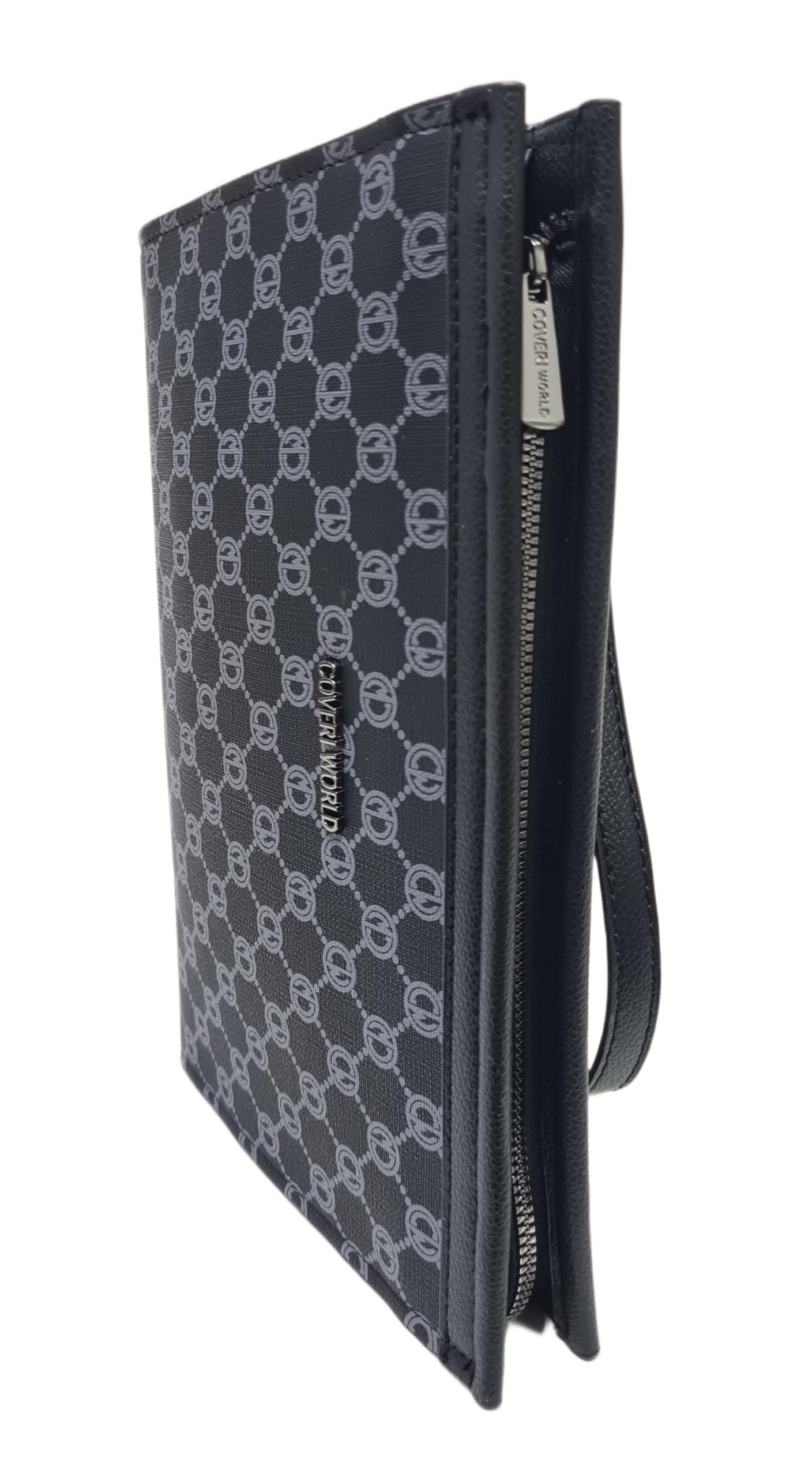 Coveri Borsa Uomo a Mano Grande, Dimensioni 29x20x4,5 cm, Sottobraccio con Manico Rimovibile, Design Monogramma, Art. 4760 Colore Nero