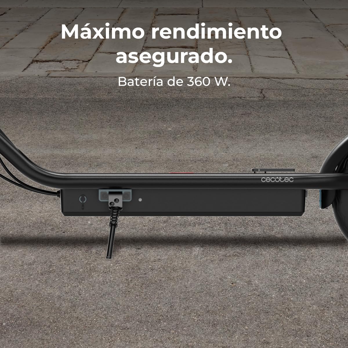 Cecotec Patinetes Eléctricso Homologados con Base Extra Ancha Bongo Serie G4. Potencia Máxima 700-800W, Autonomía 40-50km, Ruedas 10", Aleación de Aluminio, Conexión App