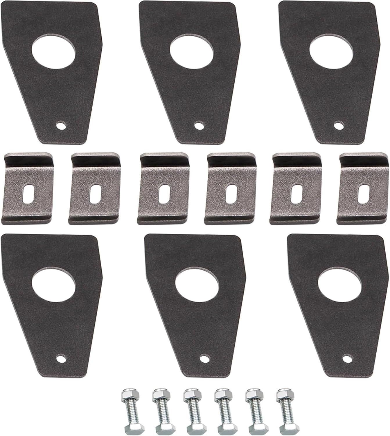 6PCS 6 Inch Adjustable Universal Roof Rack Brackets Top Gutter Mounts Carrier