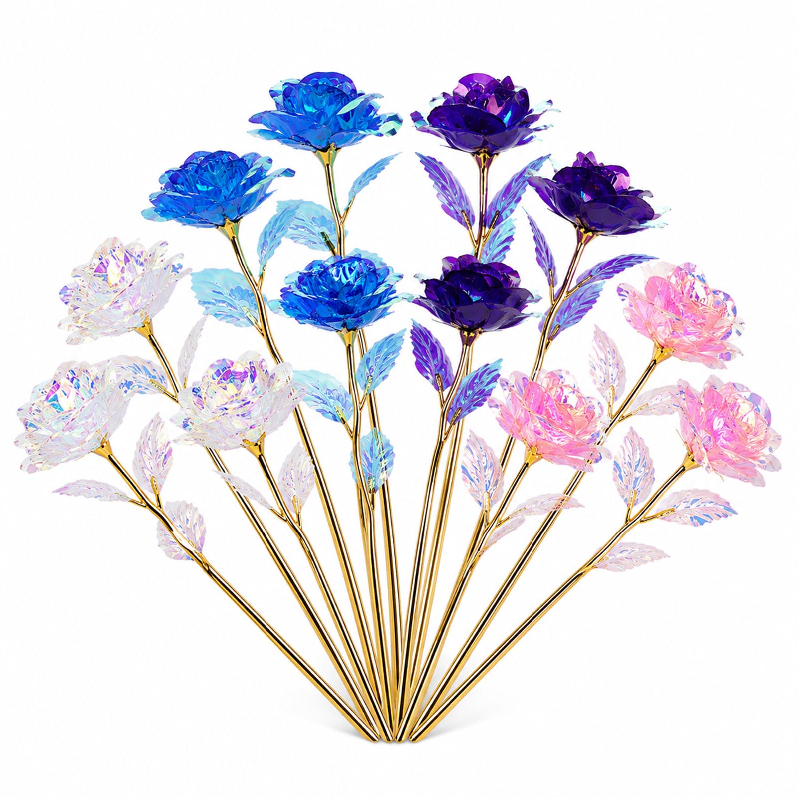 Roses artificielles lot de 12 pour une décoration florale sans entretien et durable