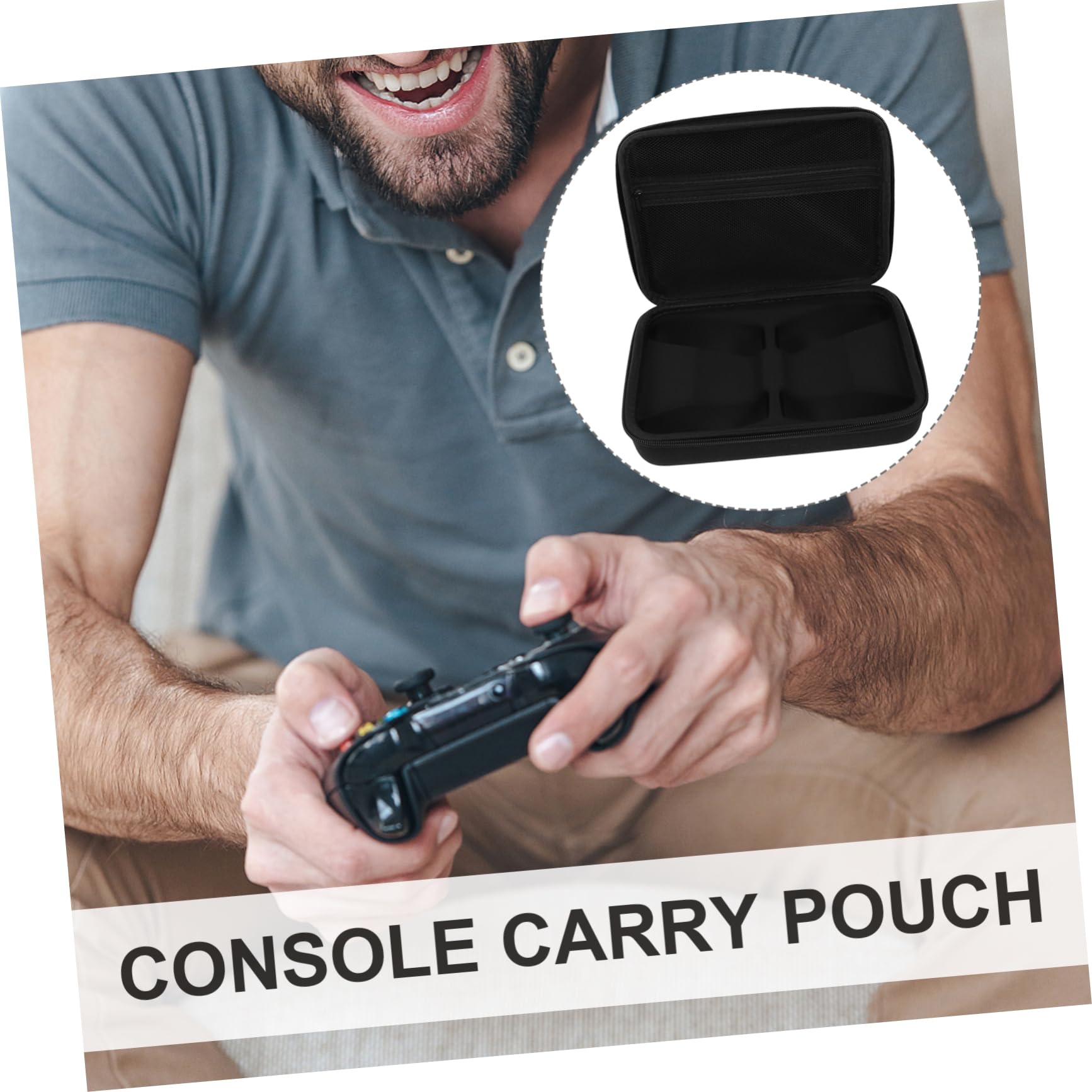 SHINEOFI Organizer Oxford Portatile e Custodia Protettiva Gioco Console per di Tessuto in Eva Borsa Multifunzionale per Controller e Accessori, per Viaggi e Uso Domestico