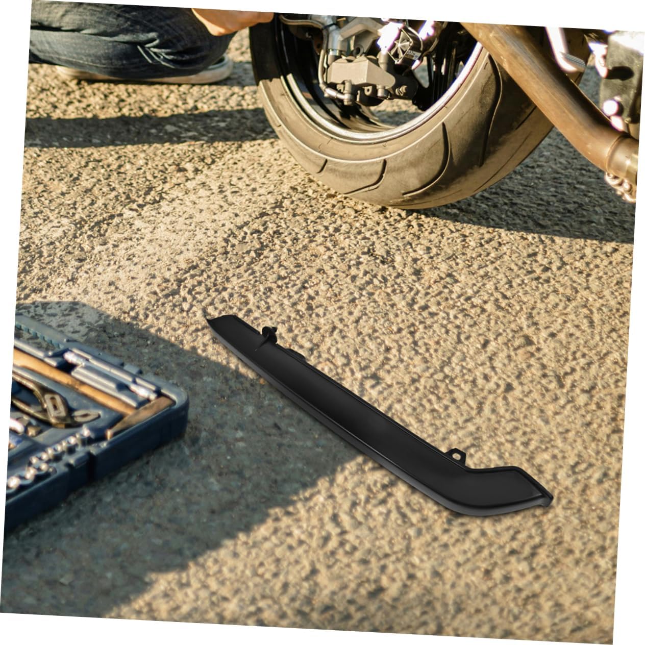 GARVALON 2pcs Motorcycle Chain Case Cover Chain Protector Guard for Motorcycles High-Performance