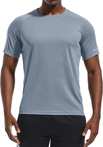 Holure Men's High-Performance Quick-Dry T-Shirts,1/3/5 Pack Moisture Wicking Workout Tee,Breathable Short Sleeve Activewear