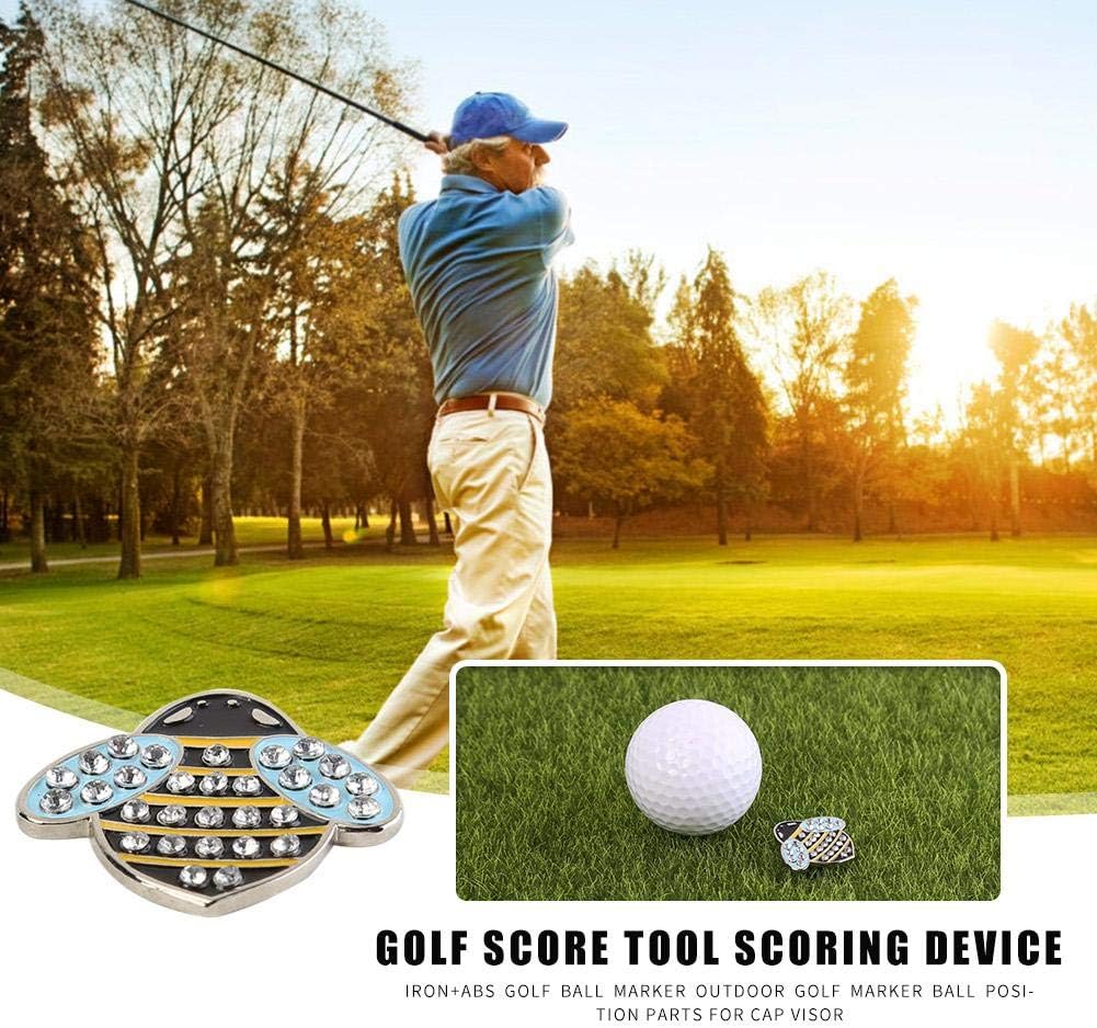 review UNIhappy Crstal Golf Ball Marker, Girls Golf Bling Crystal Ladies Golf Ball Markers - Premium Golf Gifts and Golf Accessories for Men Women(Yellow)