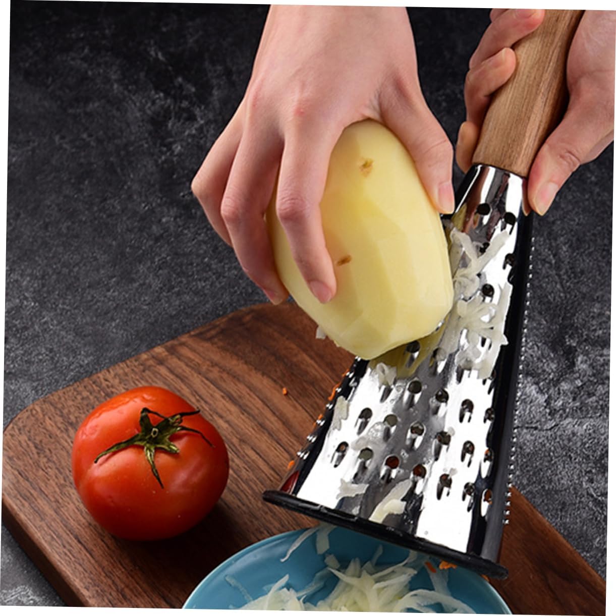 Stainless Steel Cheese Grater Vertical Cone Shaped for Home