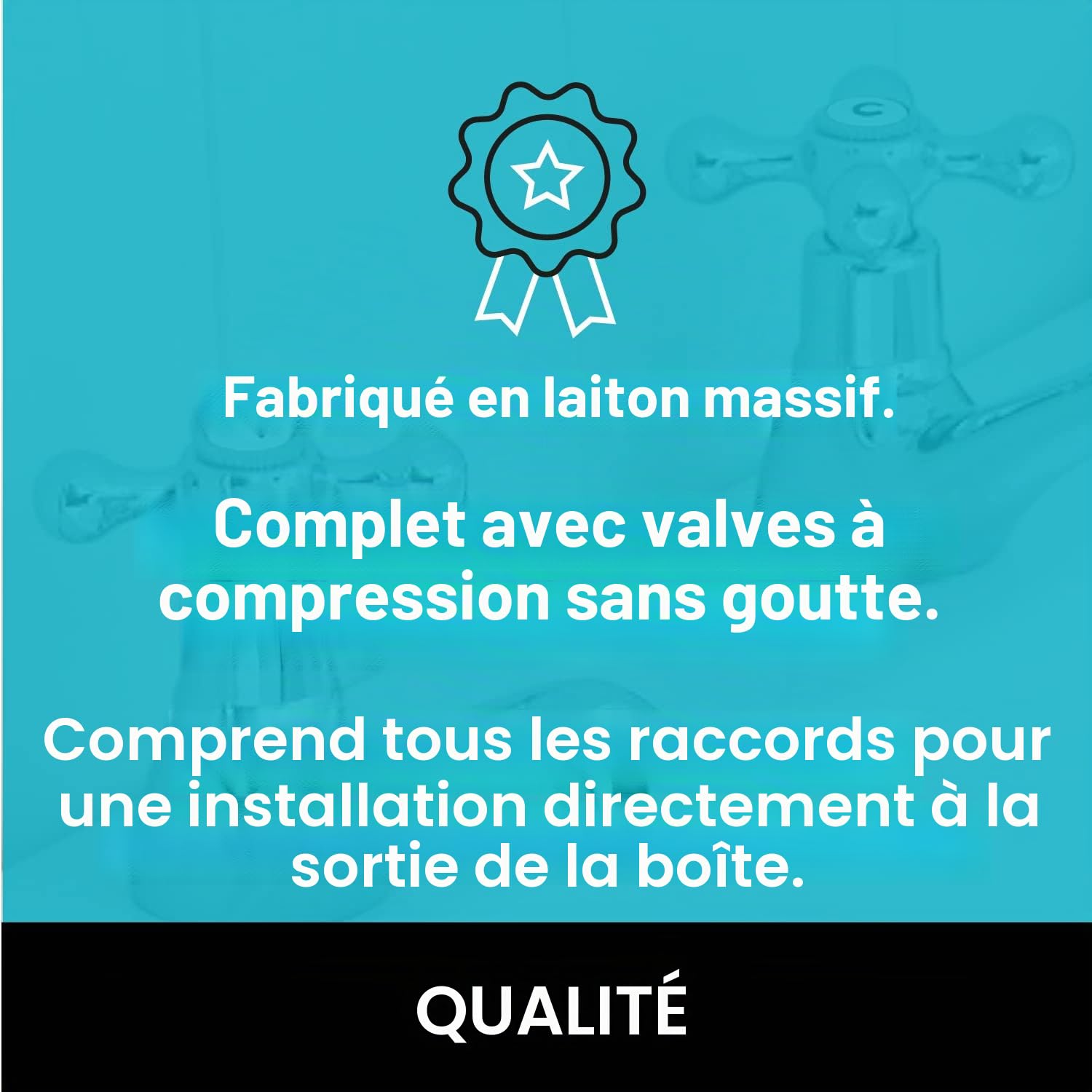 ENKI M�langeurs pour lavabo style victorien chrom� WINDSOR