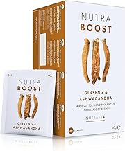 NutraBoost - Thé énergétique - Naturellement sans caféine et sans sucre - 20 Sachets de thé enveloppés - par NutraTea - Tisane