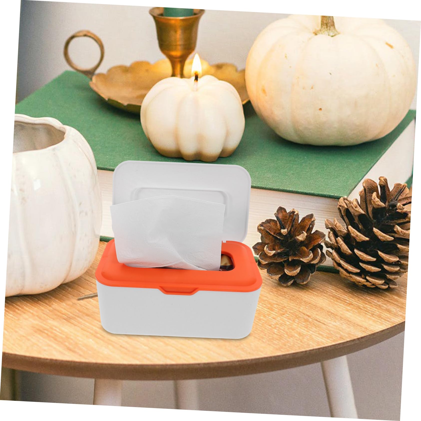 Abaodam Distributeur de Lingettes Humides Étanche en PP, Boîte à Mouchoirs Élégante et Pratique pour Salle de Bain et Salon, Lot de 2 Pièces avec Accès Facile