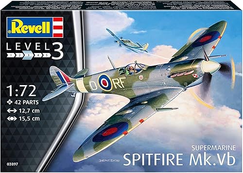 Miniatura 6 de Supermarine Spitfire Mk.Vb 1:72 Kit de modelo de plástico a escala 1:72