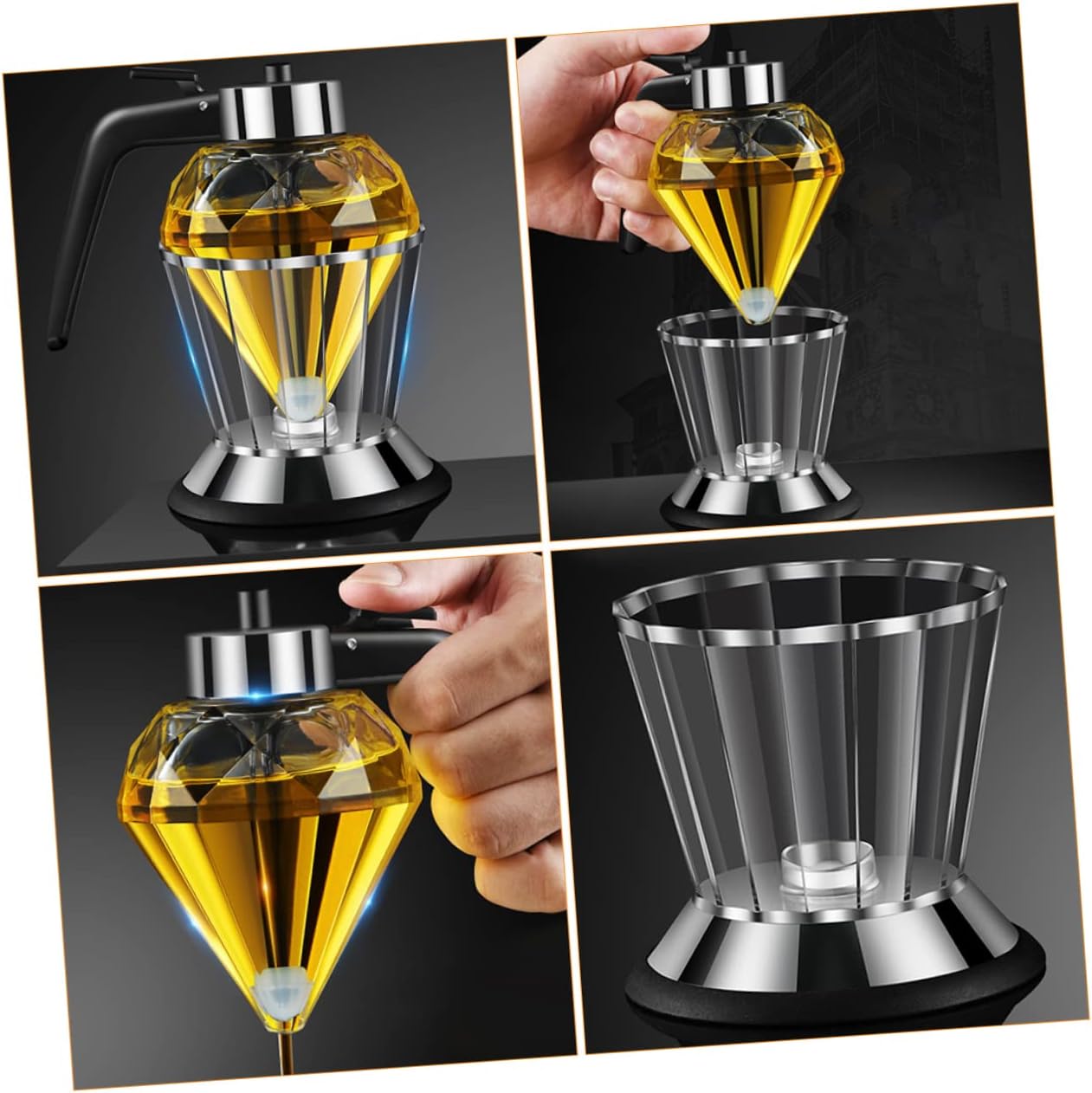 Kitchen Oil Bottle Dispenser Oil Measure Dispenser Bottle for Kitchen Sprinkle Spray