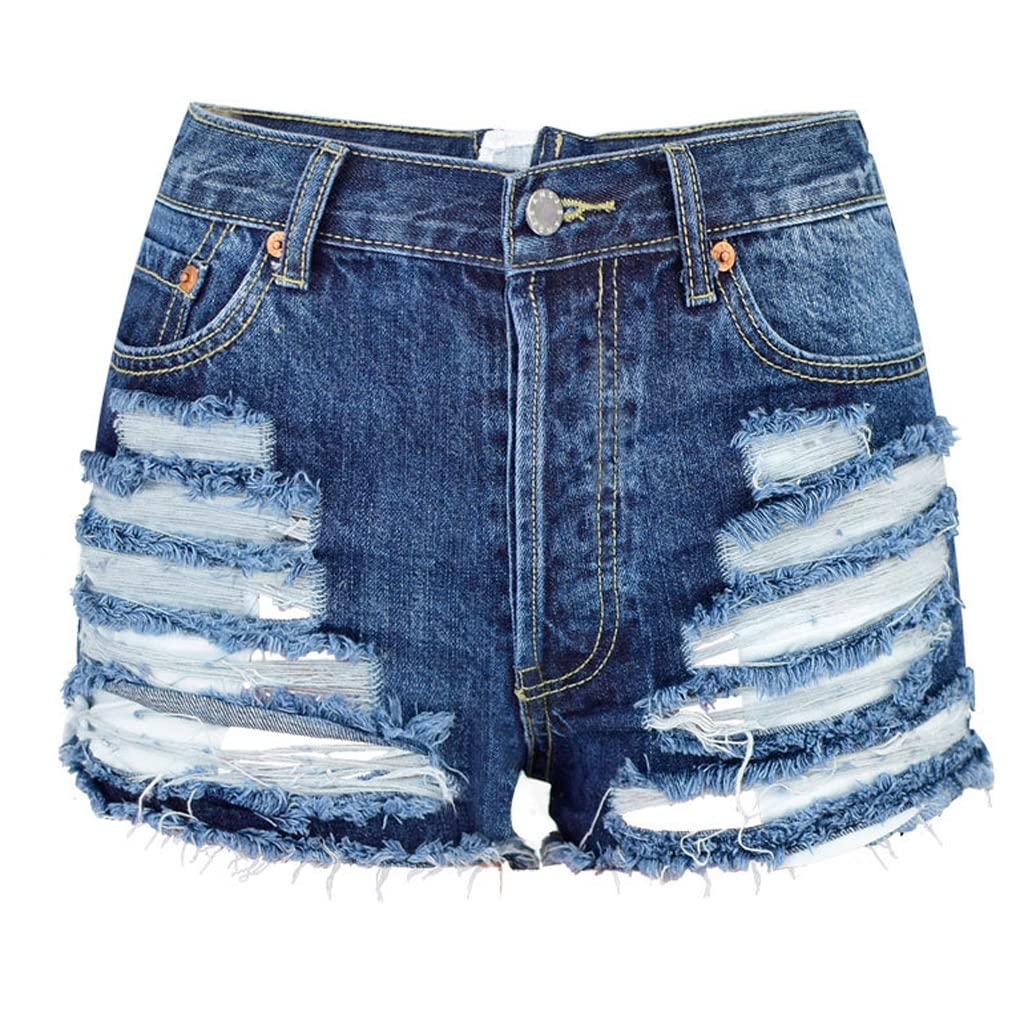 Short en jean taille haute ideal pour vos journees plage et look d'ete